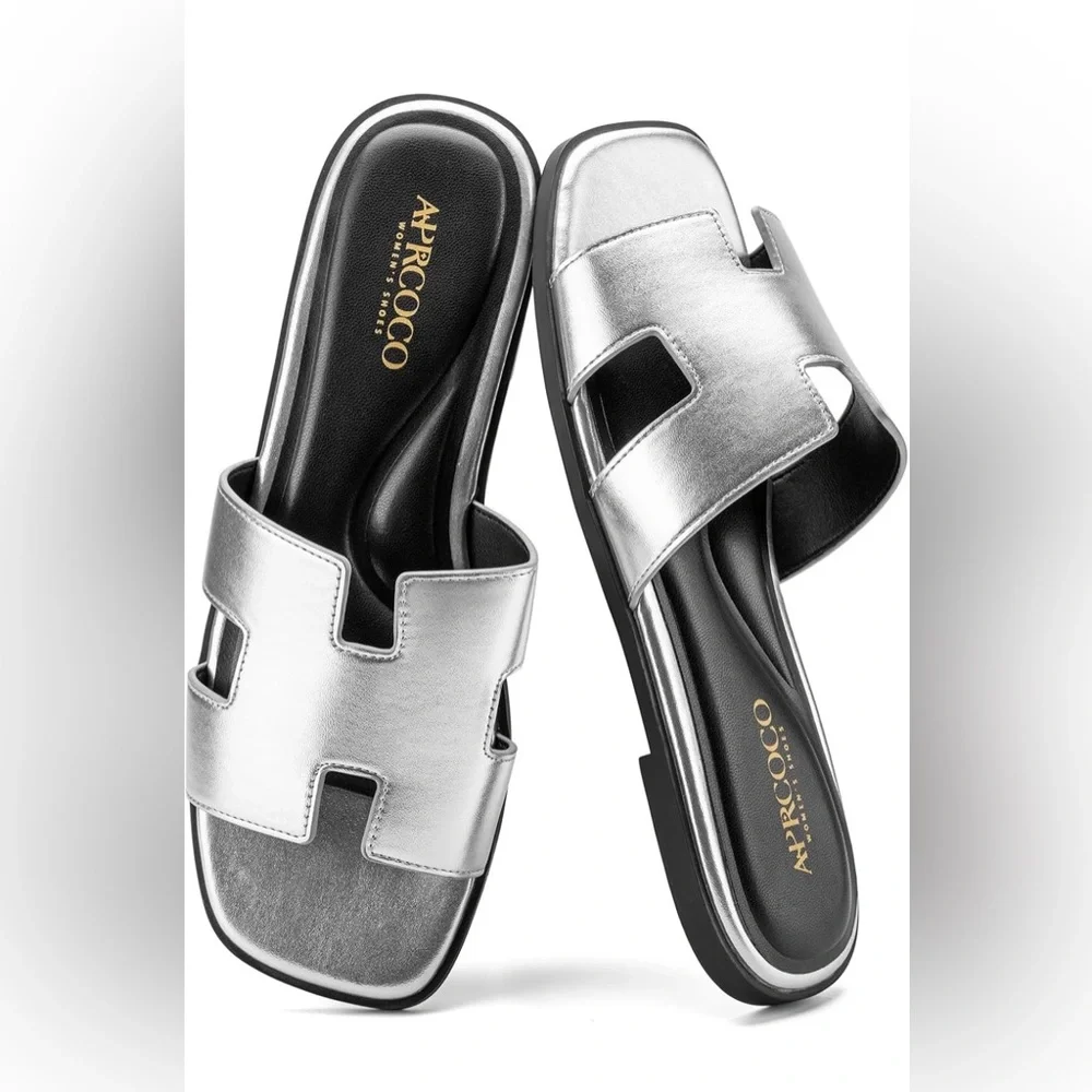 NIB APRCOCO Women's Flat Sandals
Classic H-Band Flats Sandals, Size 7.5 - Picture 2 of 7